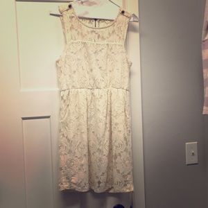 Monteau cream lace Dress